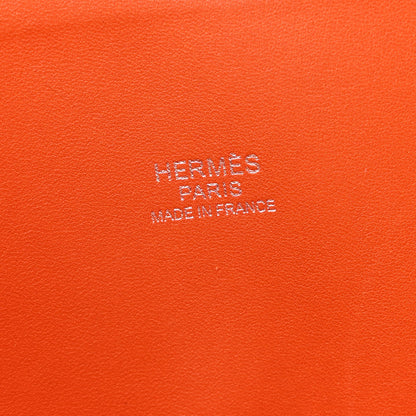 Hermes Taurillon Clemence Bolide 35 Orange Poppy 6 of 12