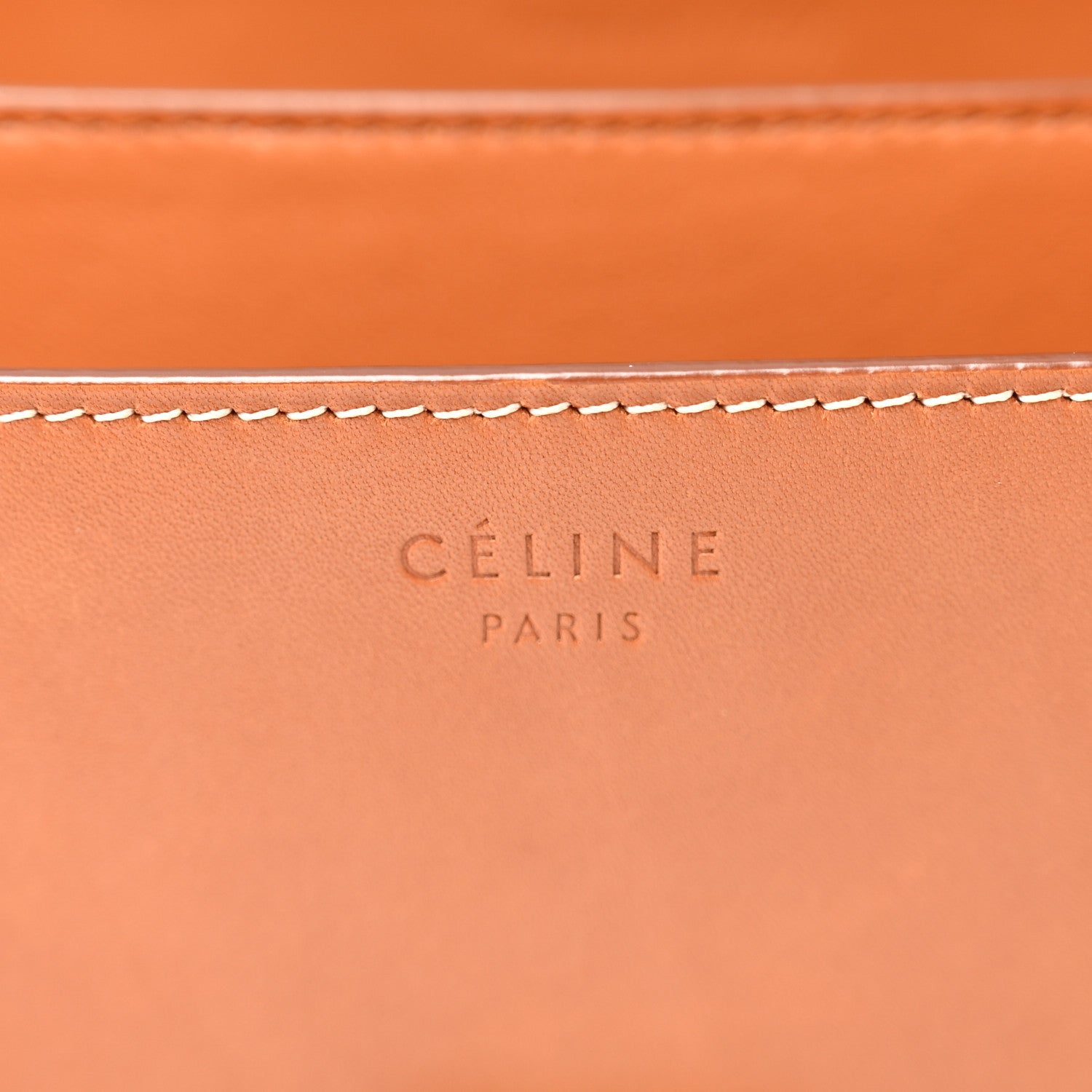 Celine Natural Calfskin Medium Classic Box Flap Bag Tan 6 of 13