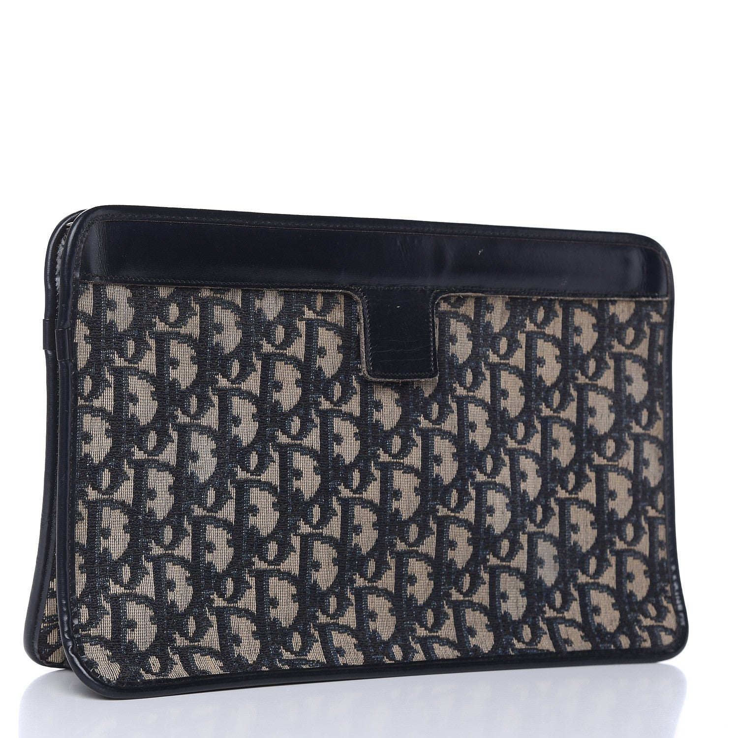 Christian Dior Monogram Pouch Clutch Blue 3 of 12