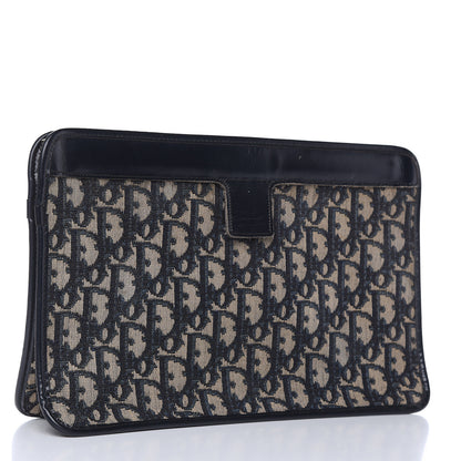 Christian Dior Monogram Pouch Clutch Blue 3 of 12