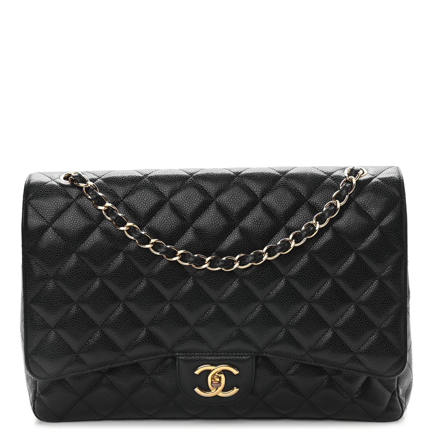 Chanel Caviar Quilted Maxi Double Flap Black 1 of 9