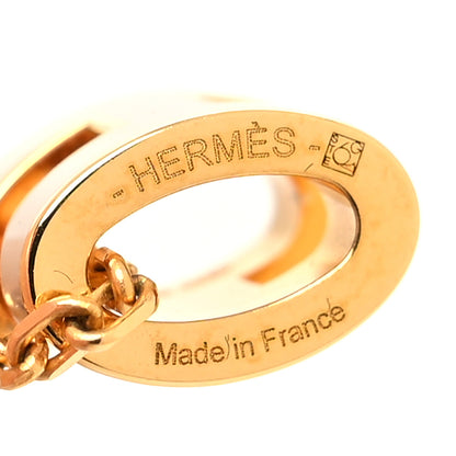 Hermes Lacquered Gold Mini Pop H Pendant Necklace Beige De Weimar 5 of 5