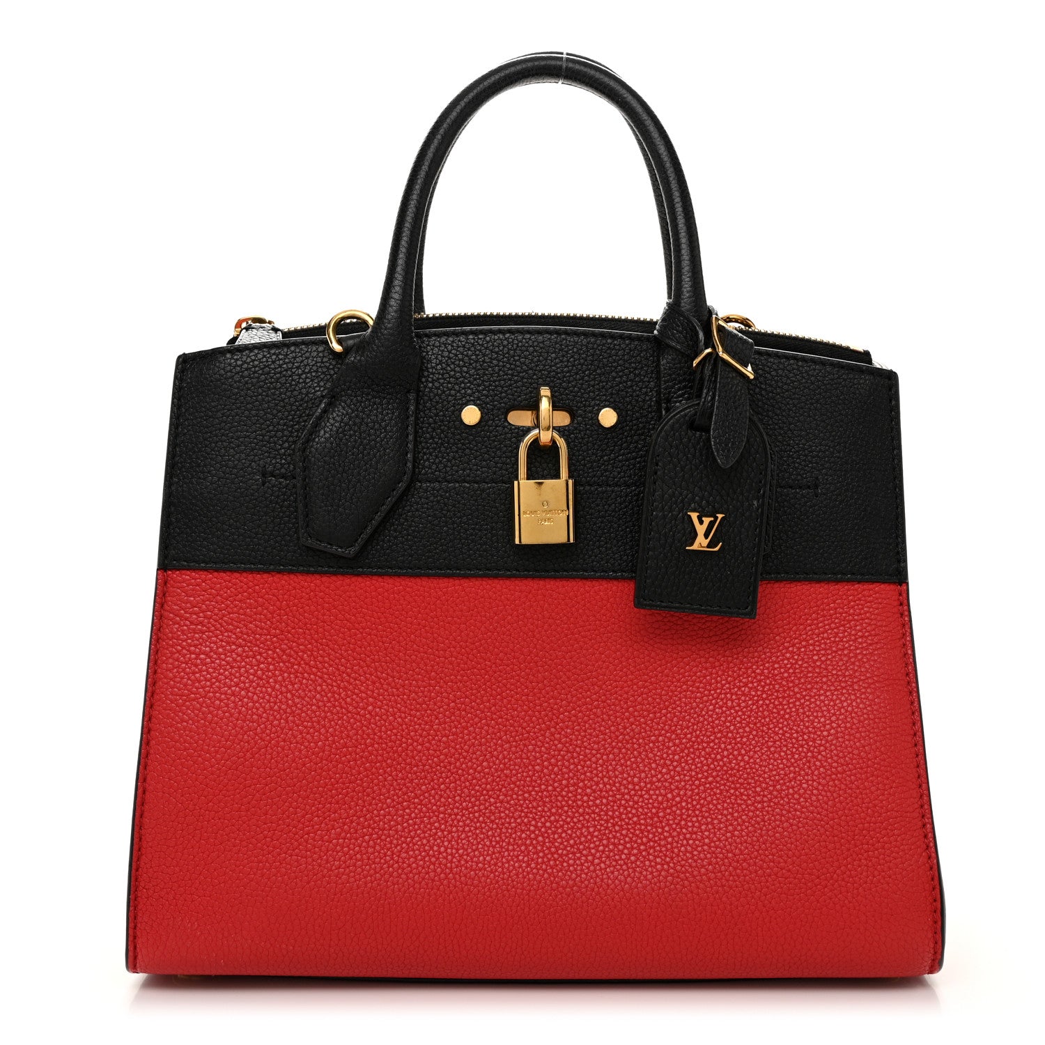Louis Vuitton Taurillon City Steamer PM Black Rouge 1 of 9