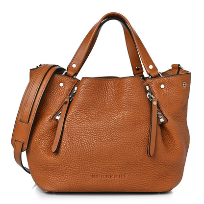 Burberry Grainy Calfskin House Check Small Maidstone Saddle Brown 1 of 8