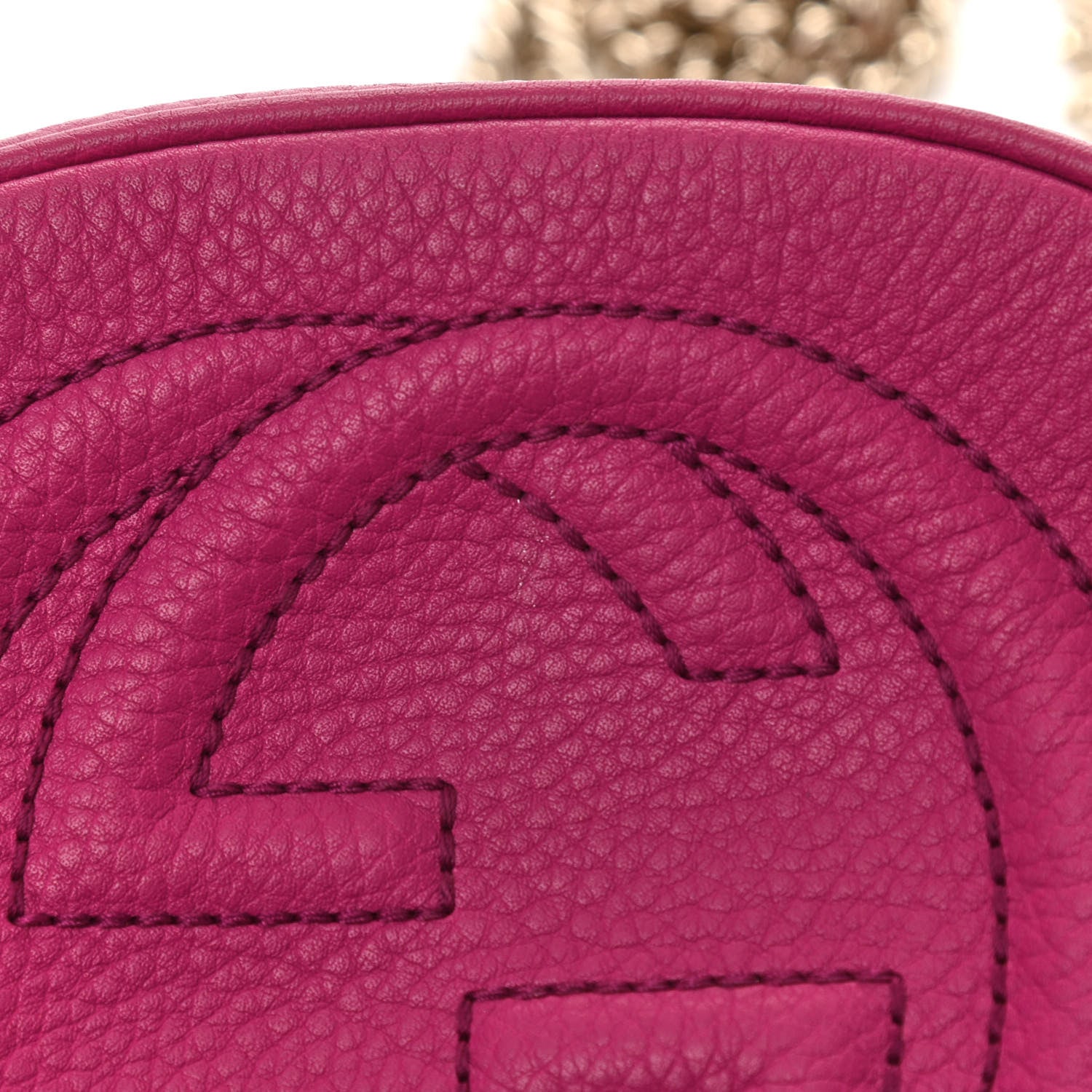 Gucci Cellarius Calfskin Mini Soho Chain Bag Bright Bouganville 9 of 11
