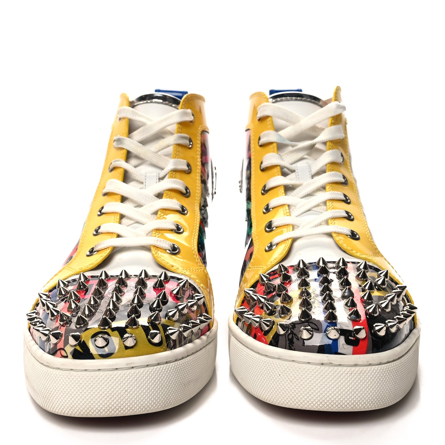 Christian Louboutin Patent Mens Louis Loubiballage Spikes Orlato Flat Sneakers 43.5 Version Multicolor 2 of 10