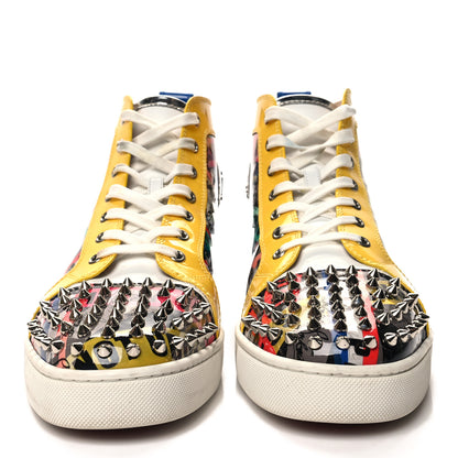 Christian Louboutin Patent Mens Louis Loubiballage Spikes Orlato Flat Sneakers 43.5 Version Multicolor 2 of 10