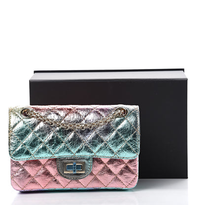 Chanel Metallic Goatskin Quilted Mini 2.55 Reissue Flap Multicolor 10 of 10