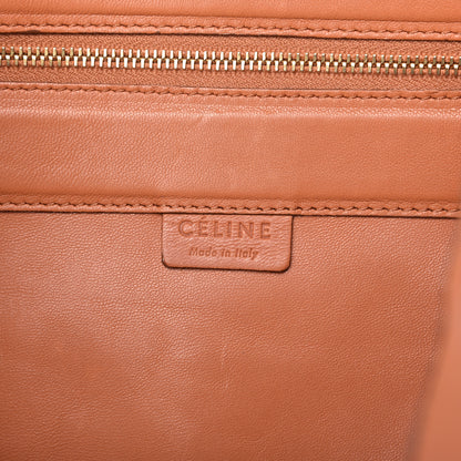 Celine Lambskin Vertical Bi-Cabas Cognac Black 8 of 9
