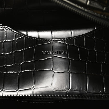 Balenciaga Semi Shiny Calfskin Crocodile Embossed Neo Classic Black Hardware S City Black 6 of 9