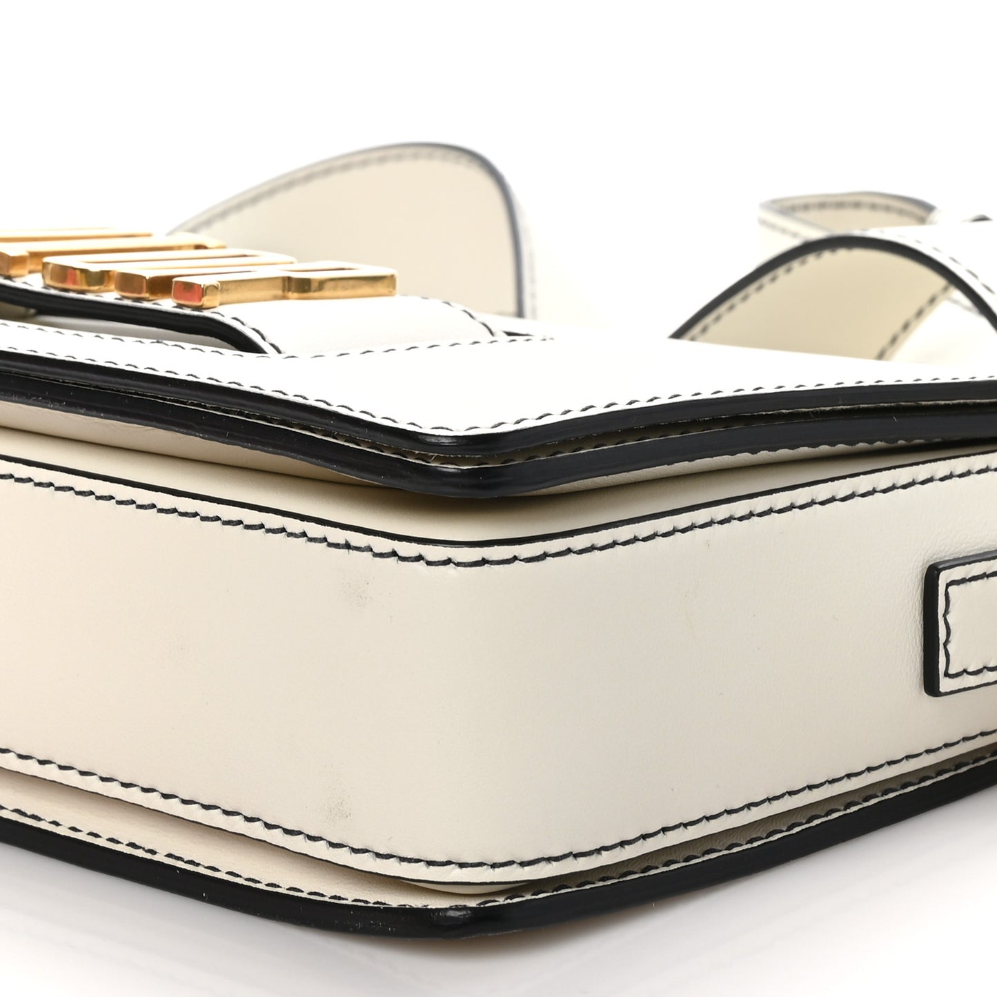 Smooth Calfskin Dio(r)evolution Flap Bag Off White