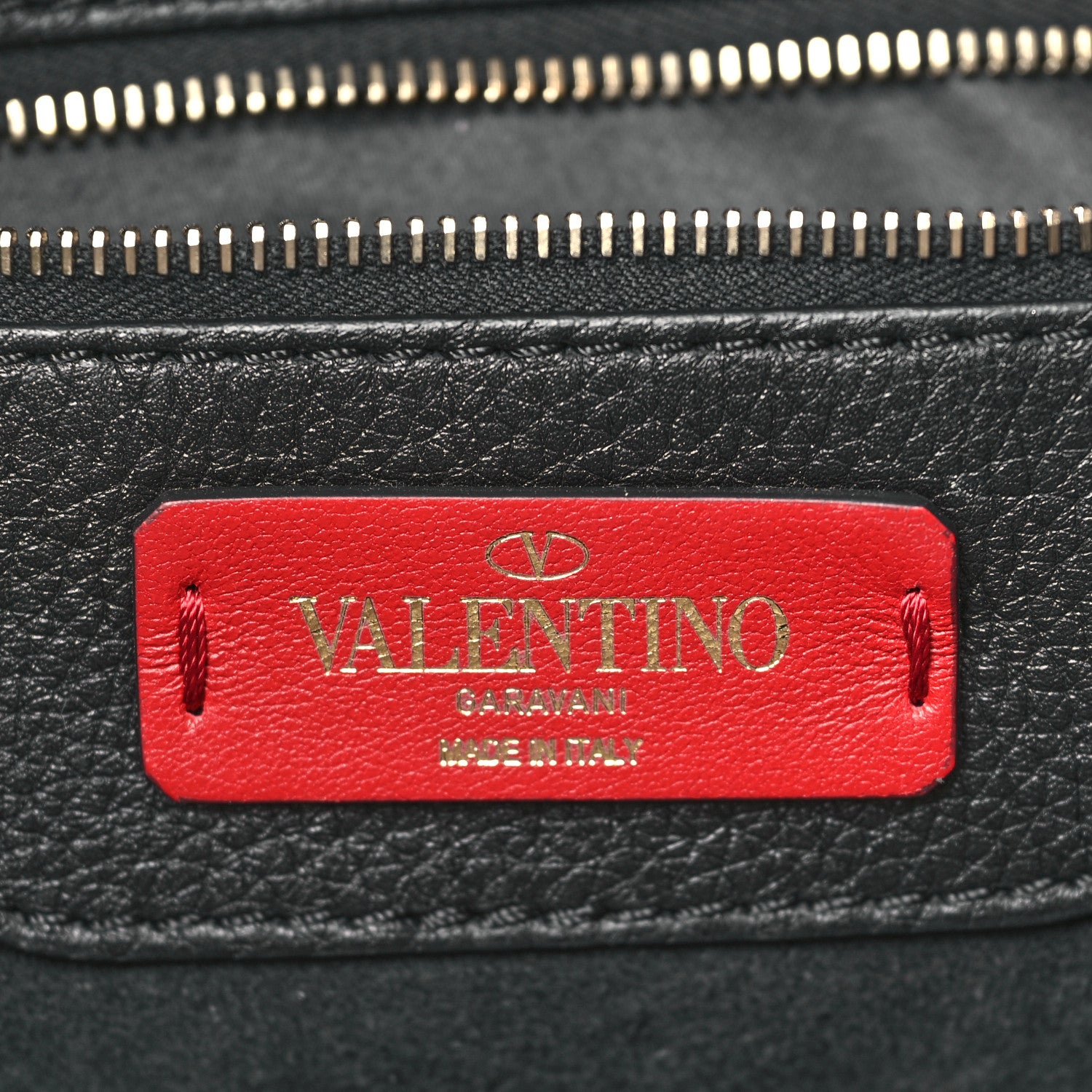 Valentino Garavani Grained Calfskin Rockstud Shoulder Tote Black 6 of 9