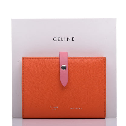 Celine Grained Calfskin Medium Multifunction Strap Wallet Orange 11 of 11