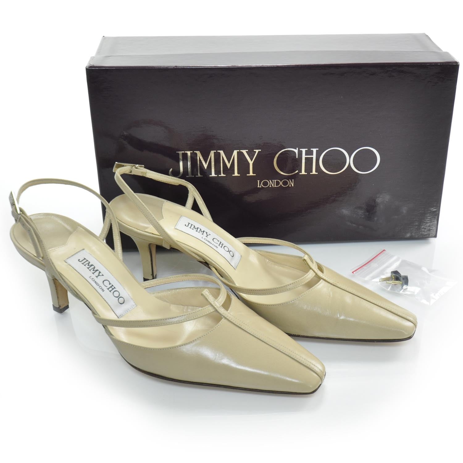 Jimmy Choo Leather Slingback Pumps 35.5 4 of 7