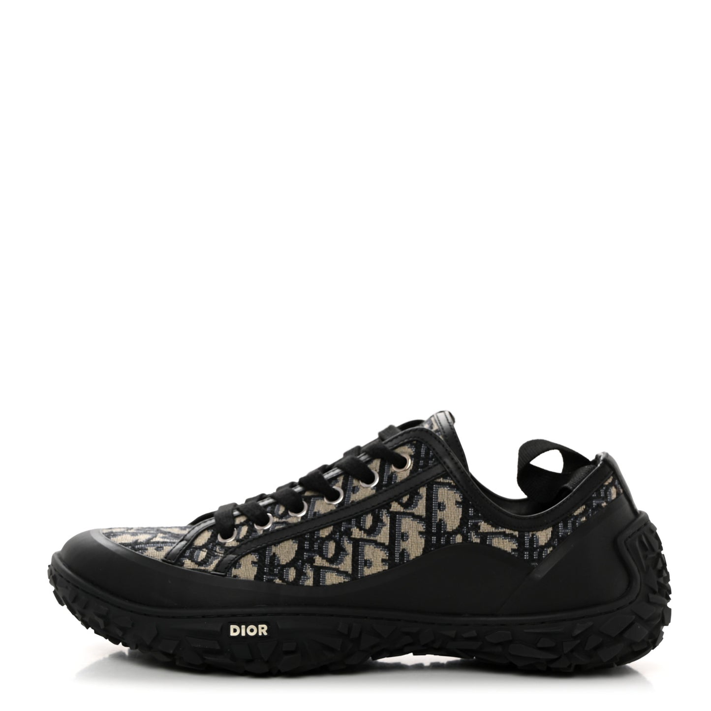 Jacquard Rubber Oblique Mens B28 Low Top Sneakers 42 Black Apricot