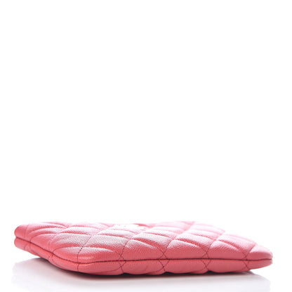 Chanel Caviar Quilted Small Cosmetic Case Dark Pink 4 of 8