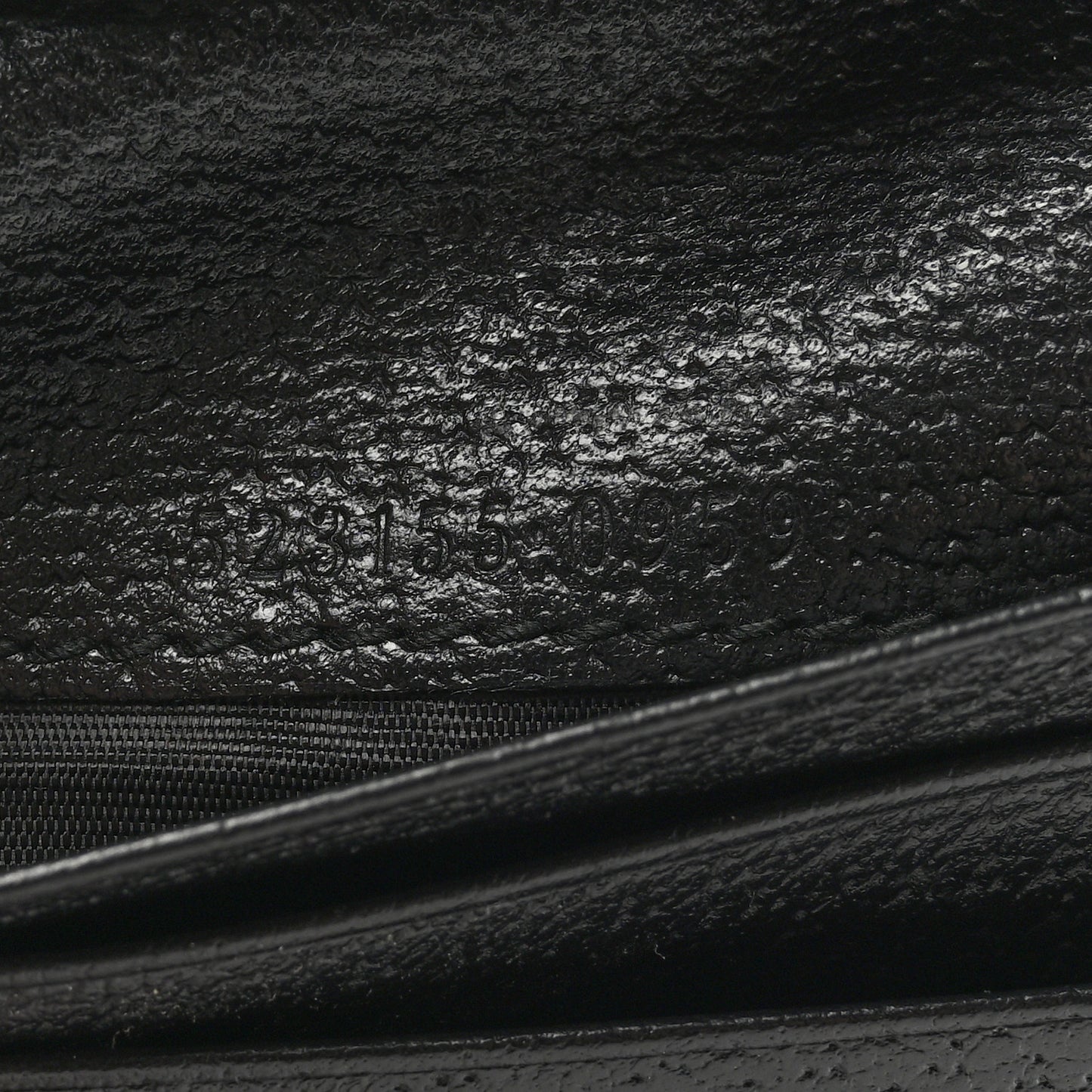 Calfskin Web Ophidia Card Case Black