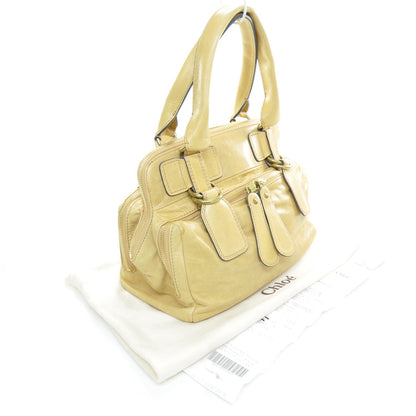 Chloe Lambskin Quilted Large Bay Tote Tan 3 of 7