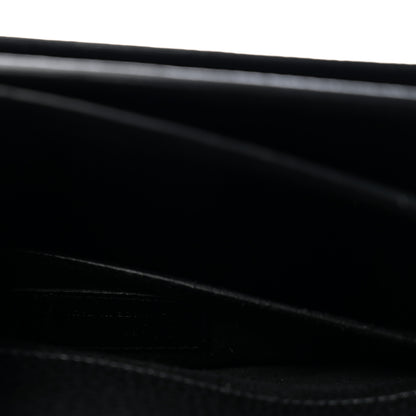 Saint Laurent Calfskin Medium Monogram Sunset Satchel Black 7 of 13