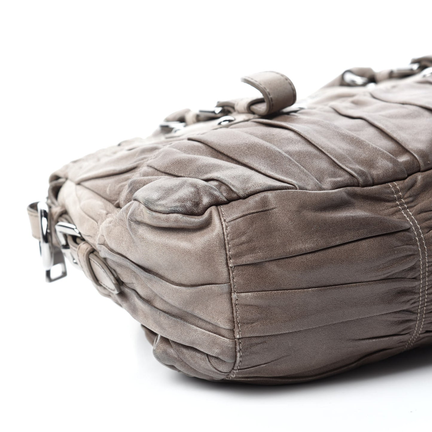 Nappa Gaufre Shopping Satchel Sfumato