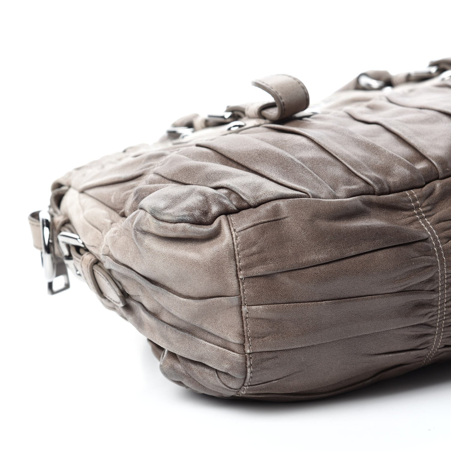 Prada Nappa Gaufre Shopping Satchel Sfumato 6 of 11
