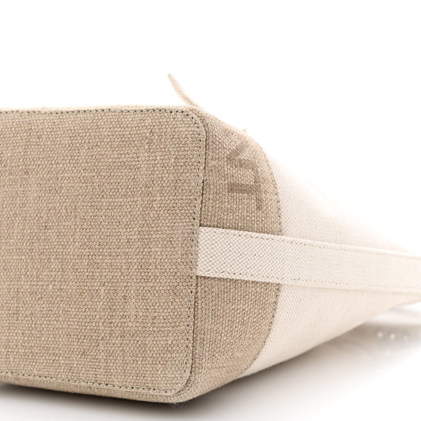 Canvas Mini Chevron Bucket Bag Grigio