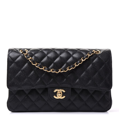 Chanel Caviar Quilted Medium Double Flap Black 1 of 10