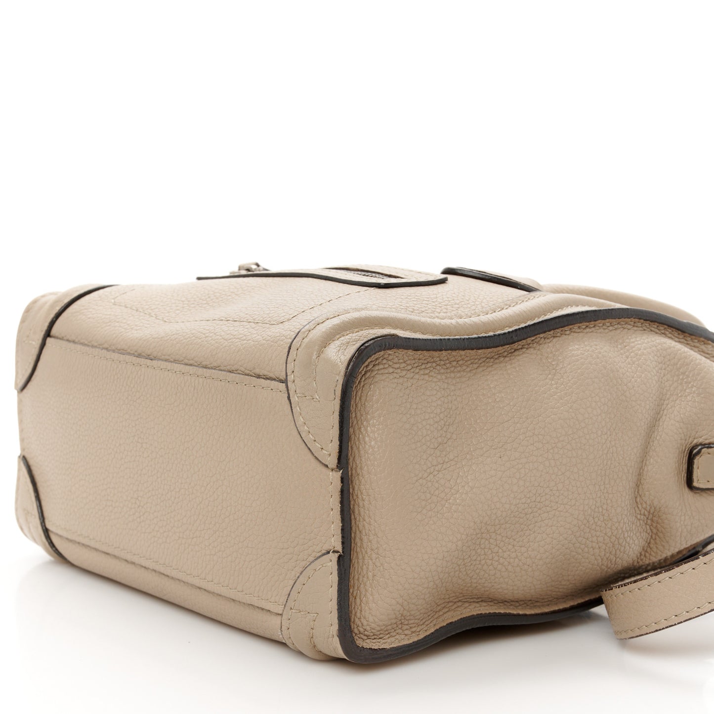 Drummed Calfskin Nano Luggage Dune