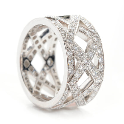 Tiffany Platinum Diamond Braided Celebration Ring 3.5 3 of 4
