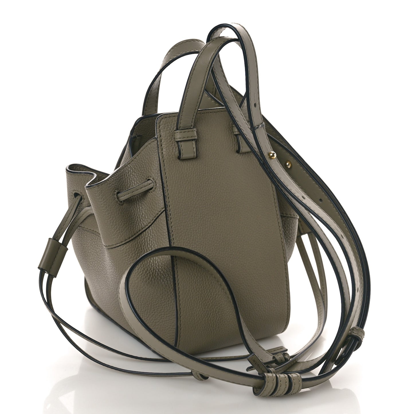 Calfskin Mini Hammock Shoulder Bag Laurel Green
