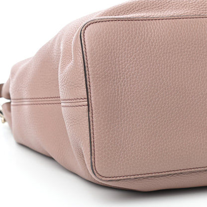 Gucci Pebbled Calfskin Large Soho Hobo Camelia 8 of 9