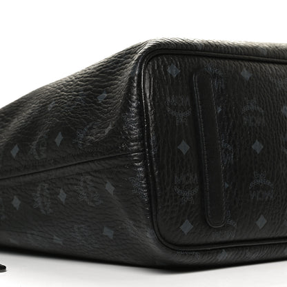 MCM Visetos Medium Reversible Shopper Tote Black 10 of 13