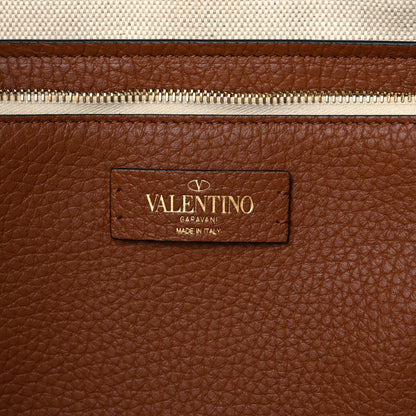 Valentino Garavani Raffia Calfskin Rockstud Summer Tote Multicolor 6 of 8