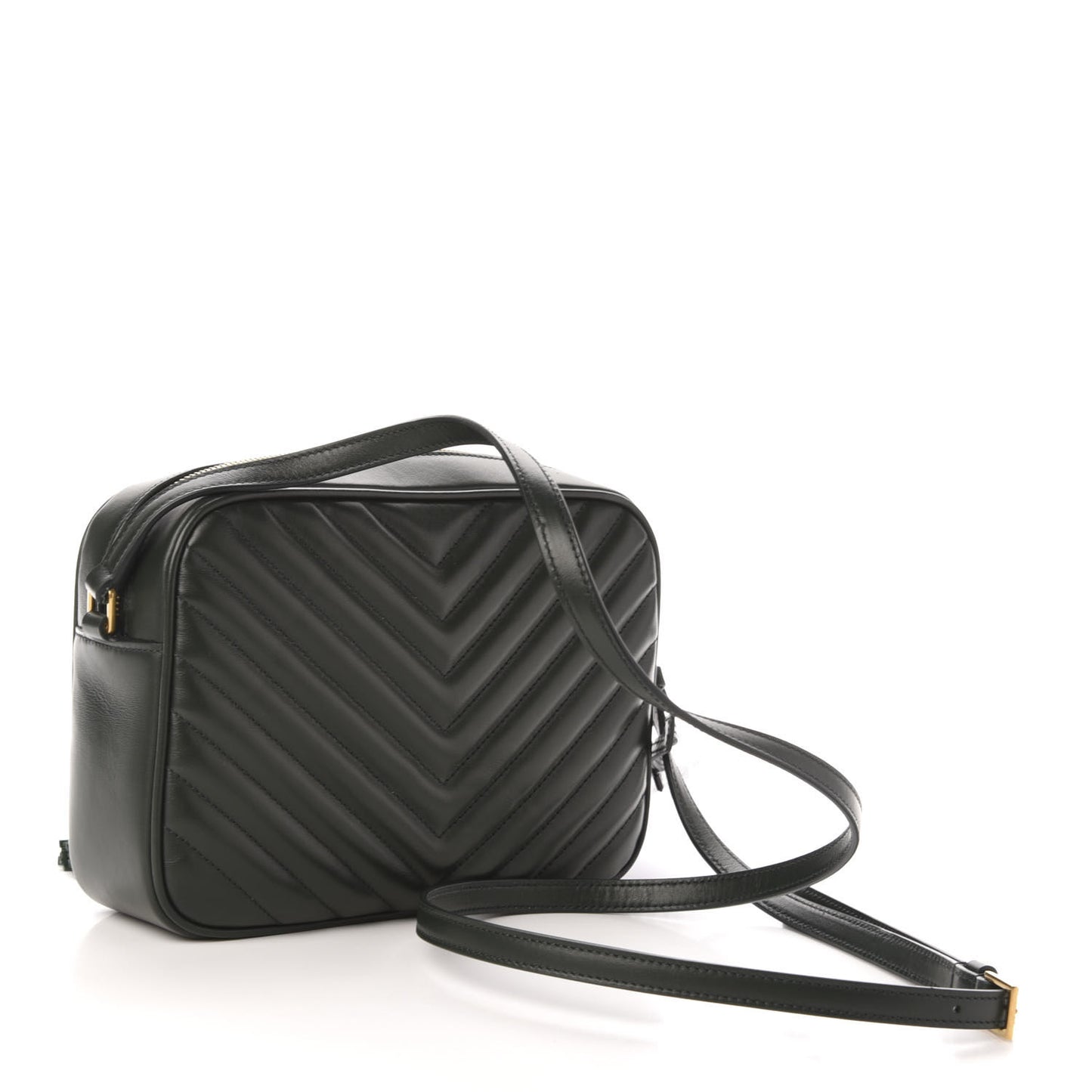 Calfskin Matelasse Monogram Lou Camera Bag Green