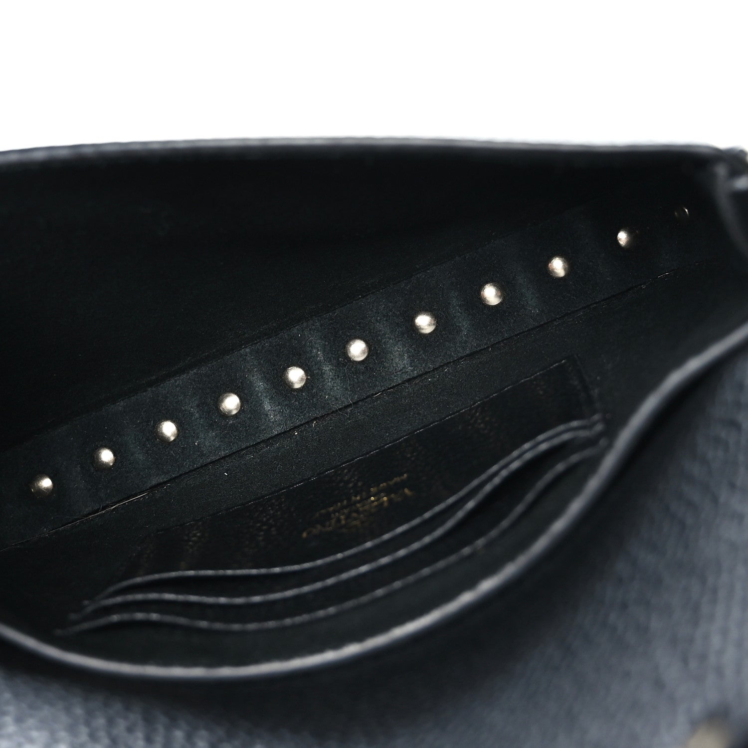 Valentino Garavani Grainy Calfskin Rockstud Crossbody Pouch Black 5 of 8