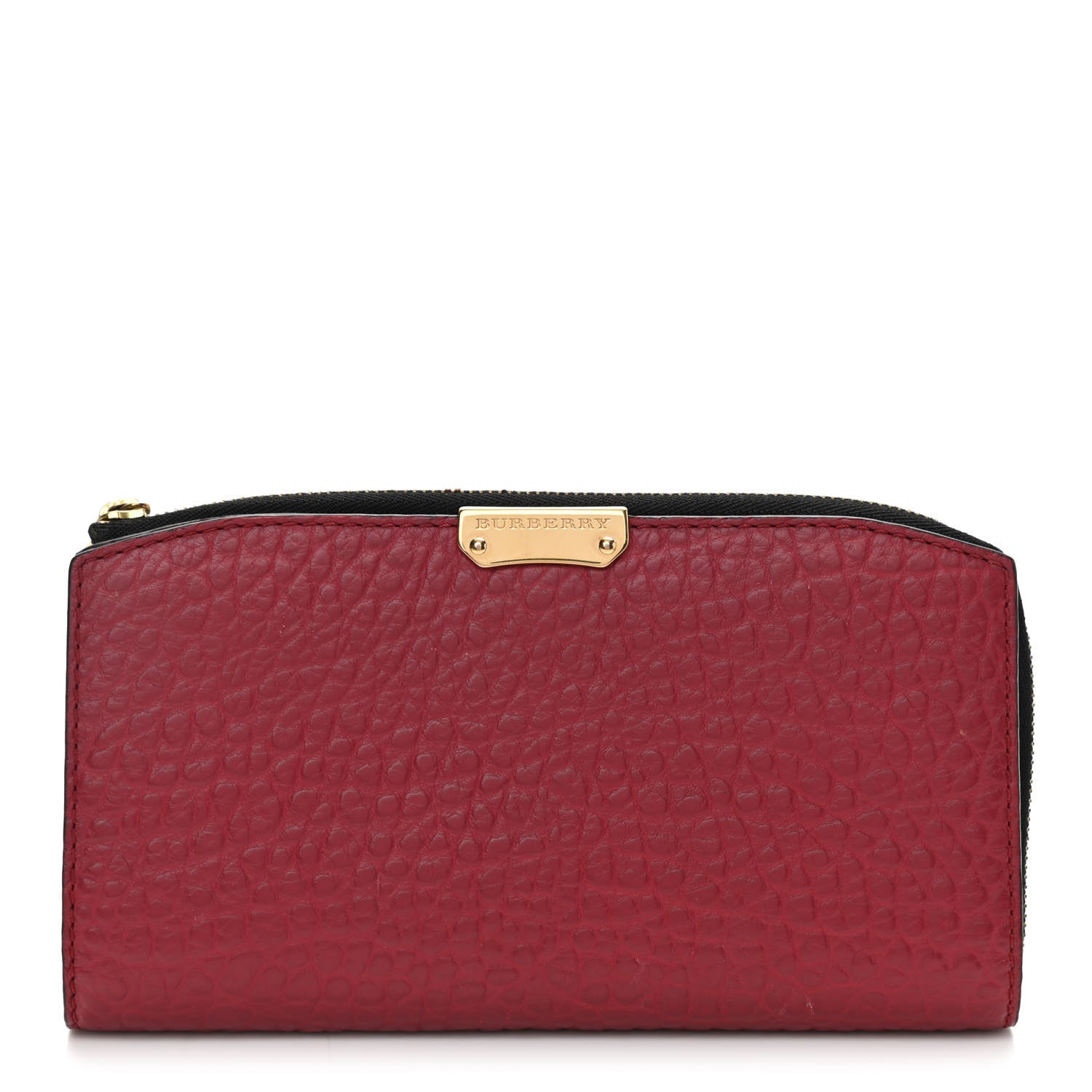 Burberry Heritage Grain Alvington Continental Wallet Damson Magenta 1 of 9