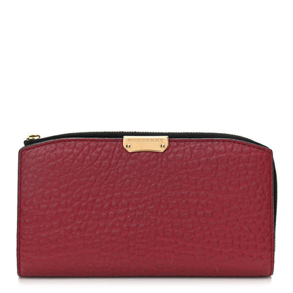 Burberry Heritage Grain Alvington Continental Wallet Damson Magenta 1 of 9