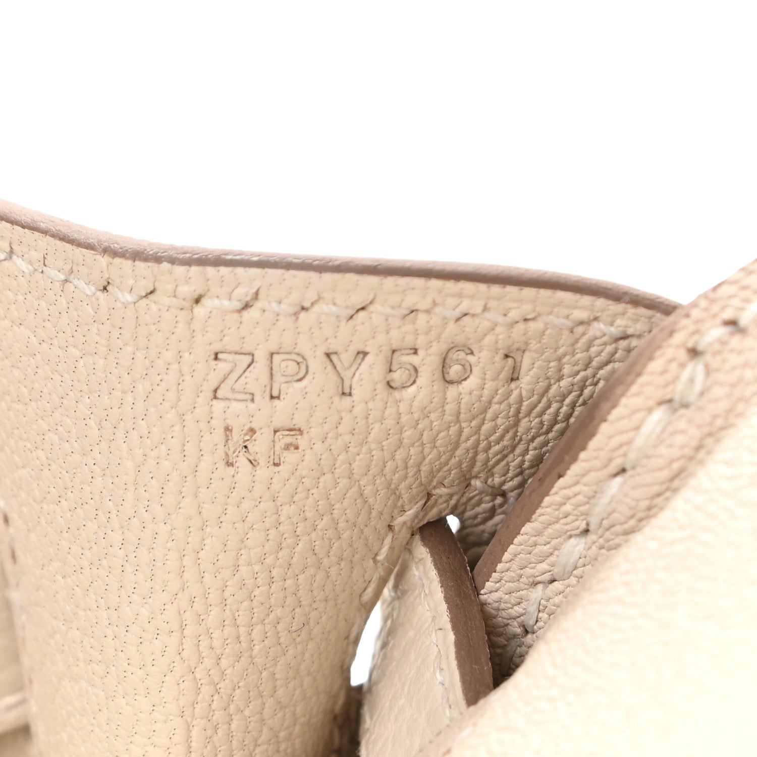Hermes Togo Birkin 25 Craie 7 of 11