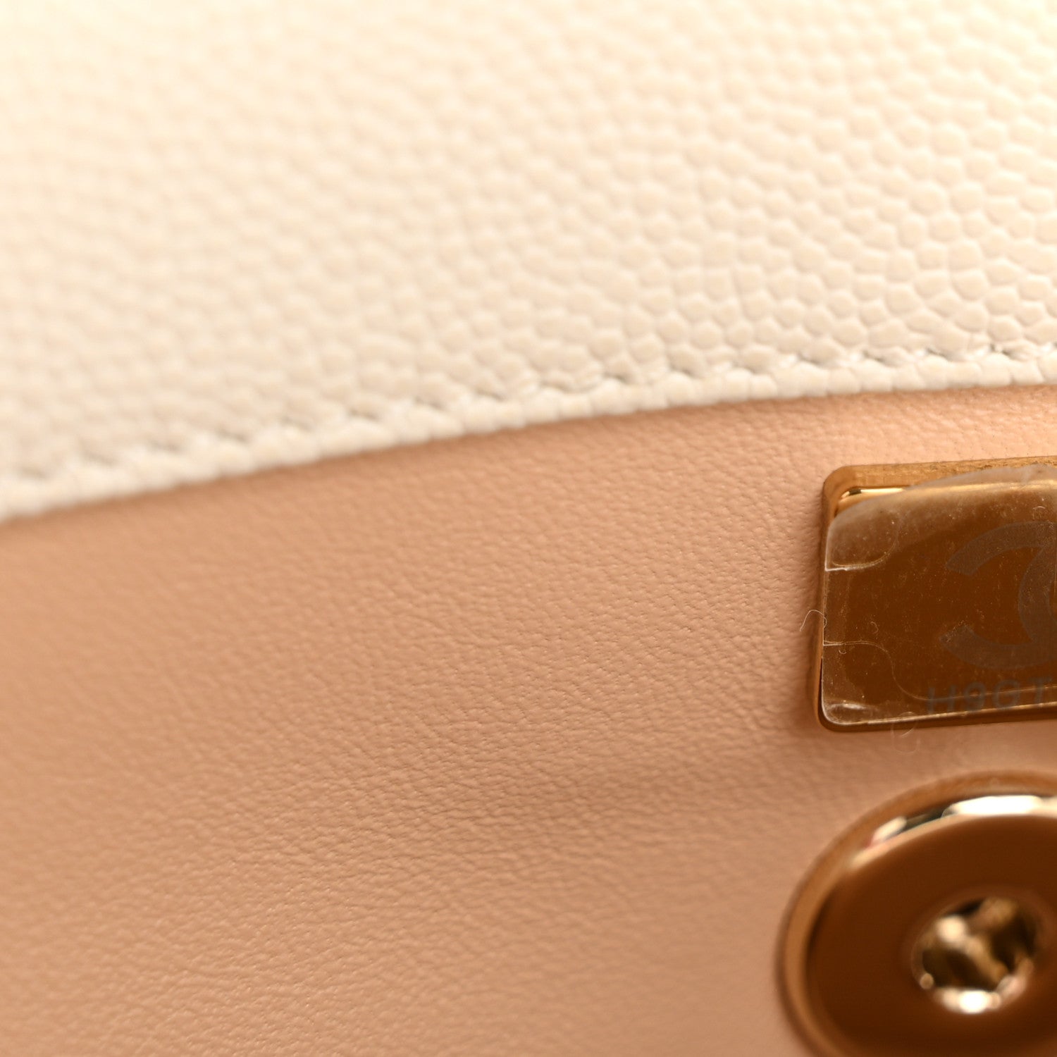Chanel Caviar Quilted Mini Coco Handle Flap White 7 of 12