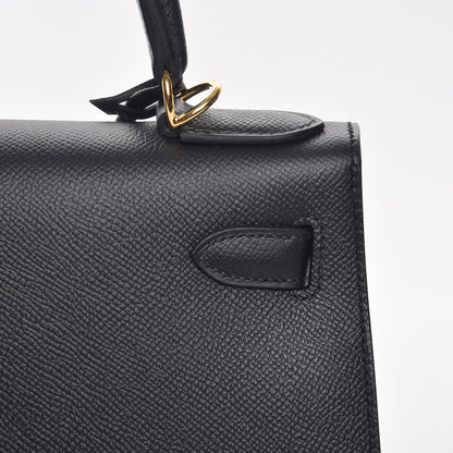 Hermes Epsom Kelly Sellier 28 Black 17 of 30