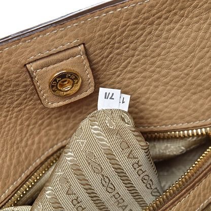 Prada Vitello Daino Shopping Tote Sughero 7 of 27