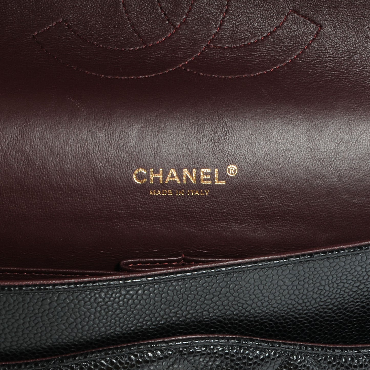 Caviar Quilted Maxi Double Flap Black