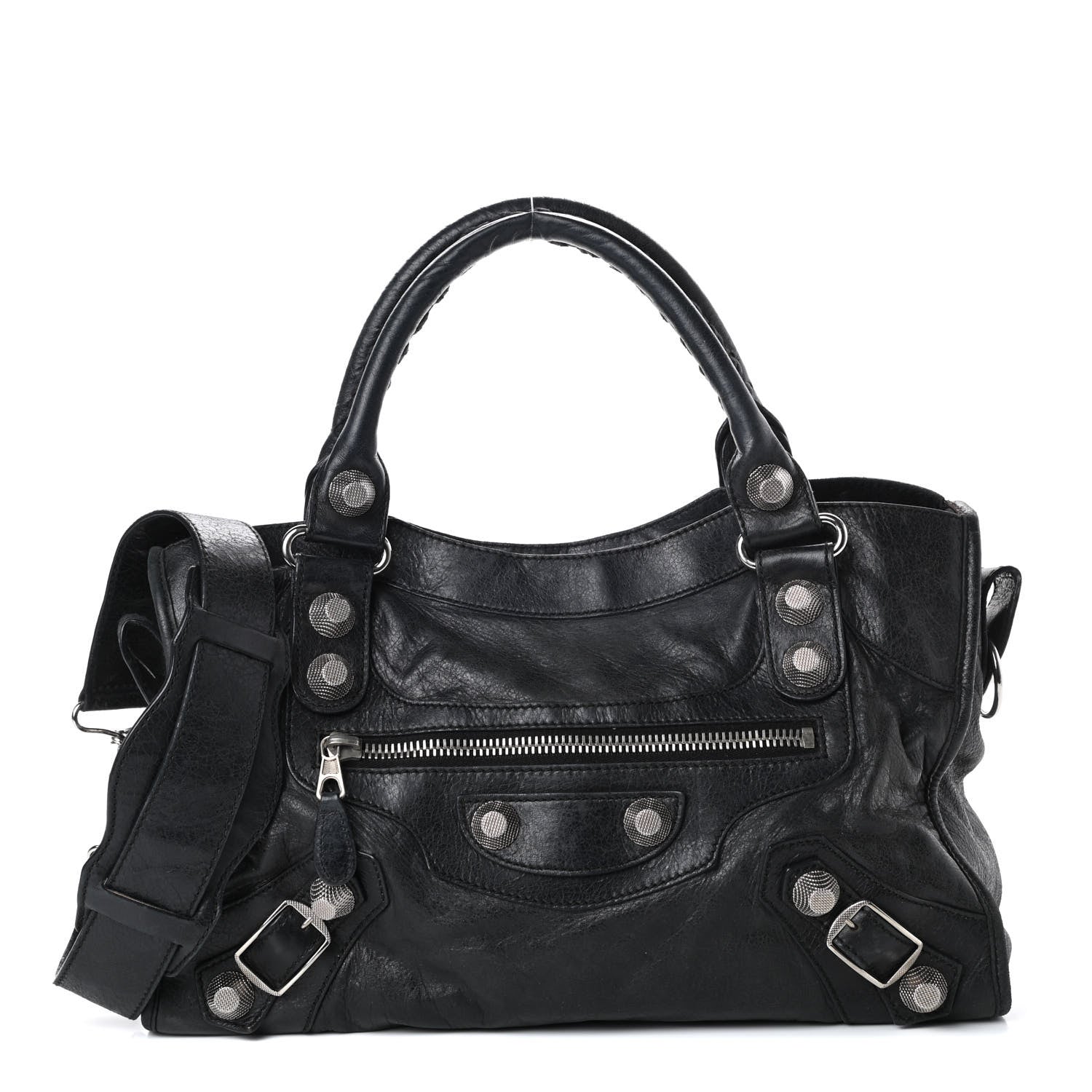 Balenciaga Agneau Giant 21 Silver Hardware City Black 1 of 9