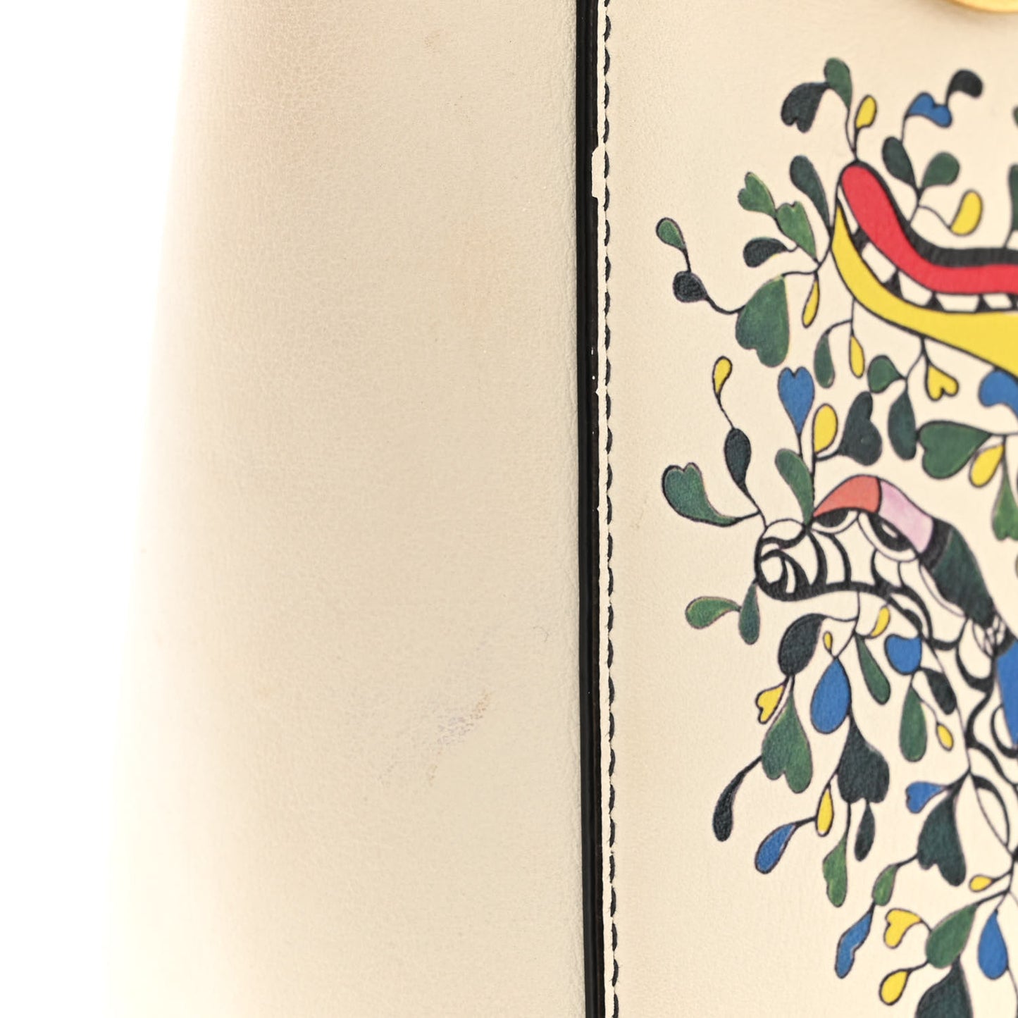Calfskin Niki De Saint Phalle Medium Supple Lady Dior Off White