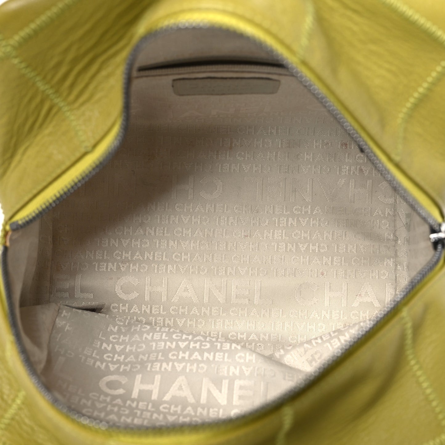 Caviar Square Stitched Bowler Green