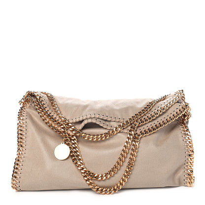 Stella McCartney Shaggy Deer Falabella Fold Over Tote Taupe 1 of 8