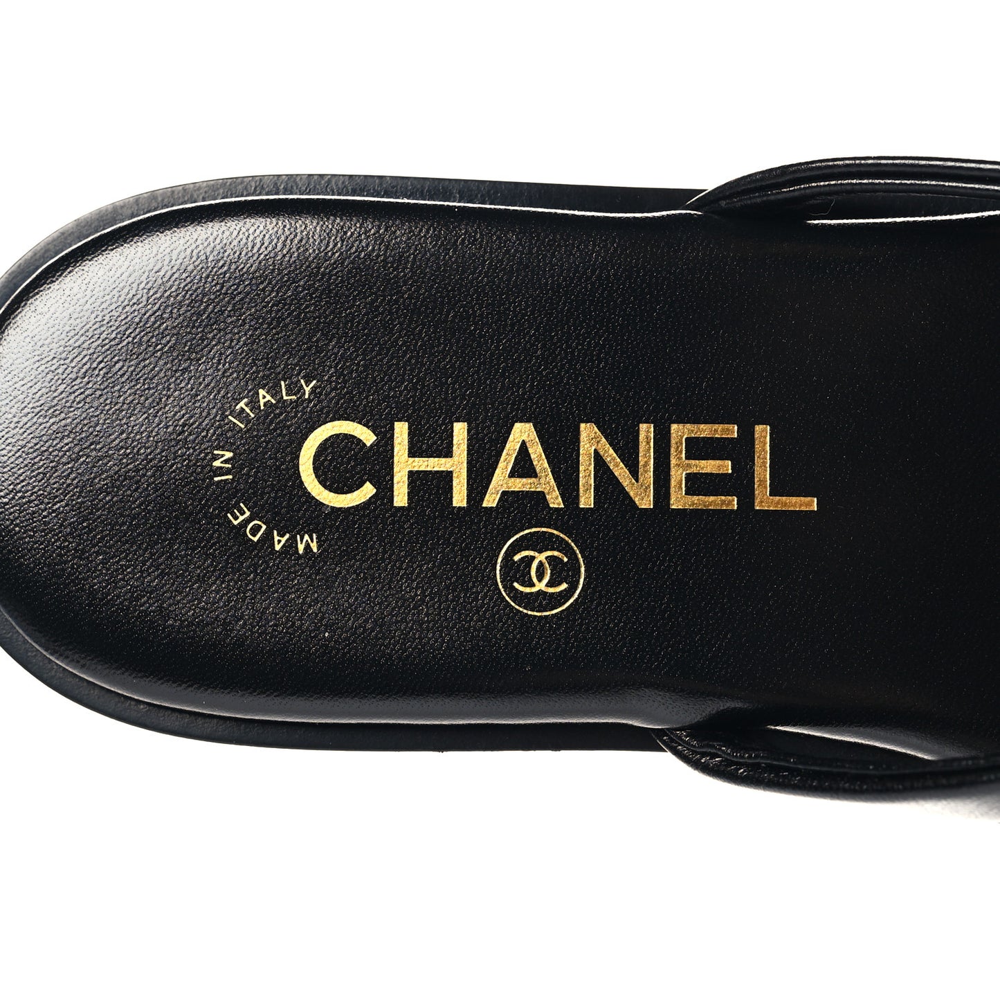 Goatskin Times Square Thong Sandals 37 Black