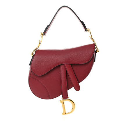 Christian Dior Calfskin Mini Saddle Bag Red 1 of 10