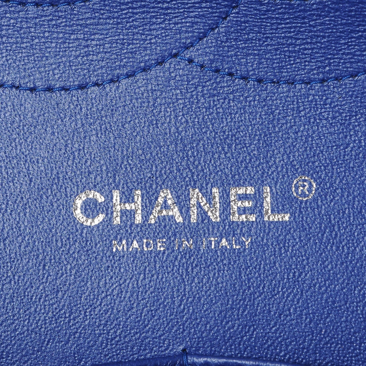 Chanel Patent Quilted Jumbo Double Flap Blue 7 of 9