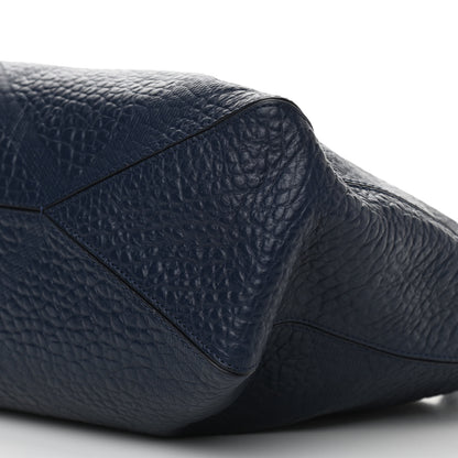 Burberry Heritage Grain Check Embossed Medium Dewsbury Tote Blue Carbon 5 of 10